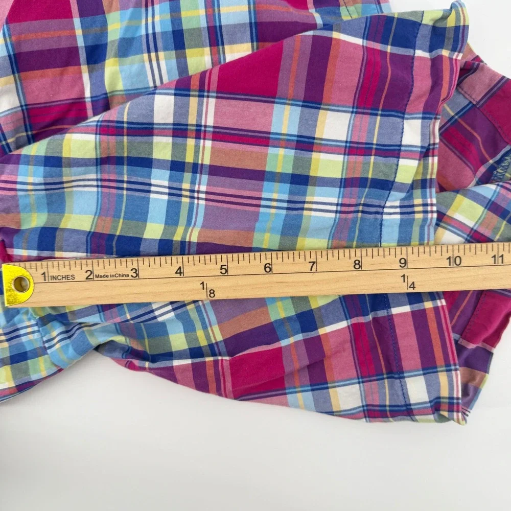 Polo Golf Ralph Lauren‎ Shorts Mens 36 Multi Color Plaid Linus Fit Cotton Madras